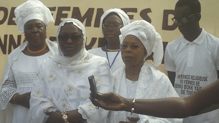 Législatives du 30 juillet, les femmes de Benno Bok Yaakar rassurent le président Macky Sall « Thiès est prenable », selon Seynabou Ndièguene.