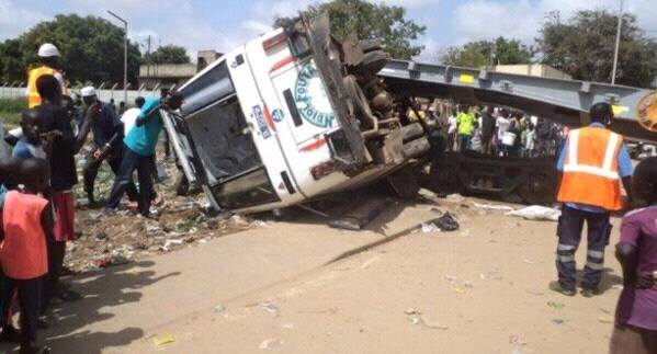 Accident  à l’entrée de Khombole : bilan 2 morts et 20 blessés