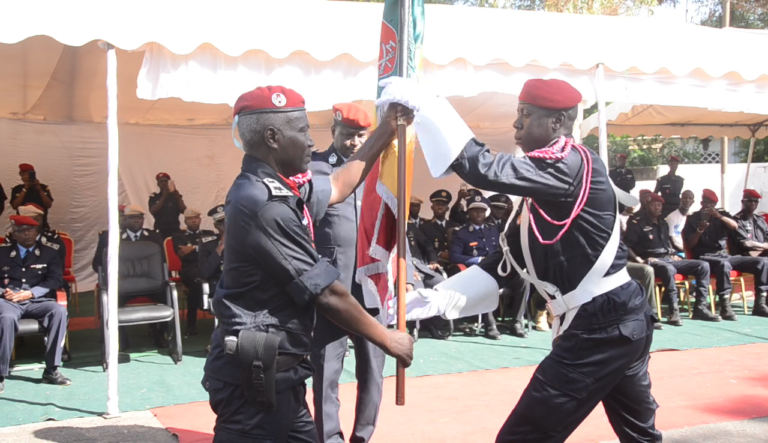 Camp Tropical de Thiès, le contingent de Senfpu/Mali reçoit son drapeau