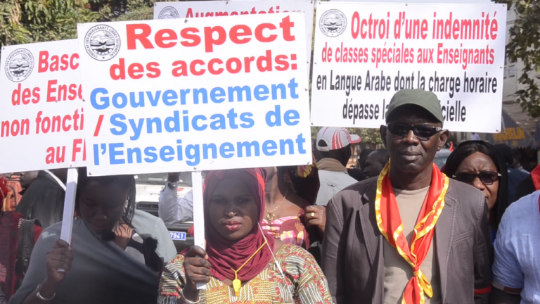 Marche nationale à Thiès, Les enseignants brandissent la hache de guerre contre Macky Sall et promettent de mener la lutte jusqu’au bout