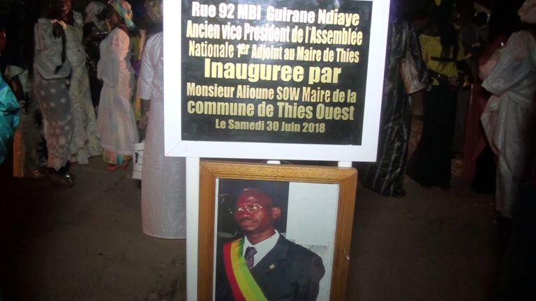 Parrainage des rues de la commune de Thiès Ouest, Le maire Alioune Sow ressuscite Nguirane Ndiaye