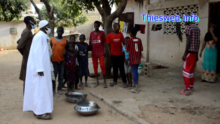 Couvre feu et Daras, Imam  Pape Mbaye de la mosquée Alpha Thiombane au chevet des talibés de sa zone