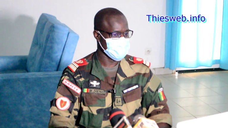 Entretien avec le Lieutenant colonel Mamour Dieng coordonnateur du centre covid 19  2ième partie, Une quarantaine de femme internée au centre covid 19 de la base militaire de Thies