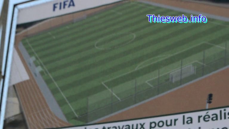 Lancement des travaux de pose de gazon synthétique au Stade Maniang Soumaré, Thies va disposer d’un 2ième stade fonctionnel