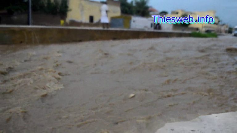 Fortes pluies à Thiès, Les travaux inachevés de promoville et le défaut de canalisation exposent des populations aux inondations
