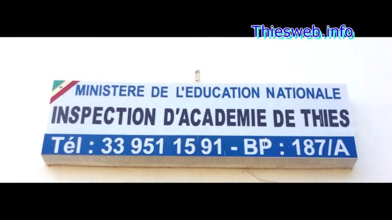 L’ECOLE EN PERIODE DE CRISE, L’ACADEMIE DE THIES REUSSIT SON PLAN DE RESILIENCE FACE A LA COVIDE 19