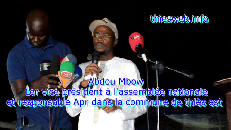 Investitures à Thiès pour les locales, La réplique d’Abdou Mbow aux responsables de réwmi, »nous irons à l’assaut de toutes les communes du département »