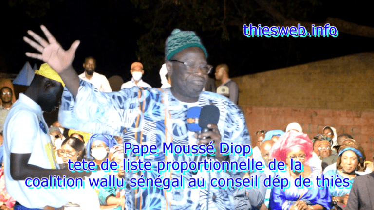 Elections du 23 janvier 2022 à Thiès, Pape Moussé Diop de wallu Sénégal accuse Pape Siré Dia tête de liste de BBY au conseil départemental d’avoir pillé la poste