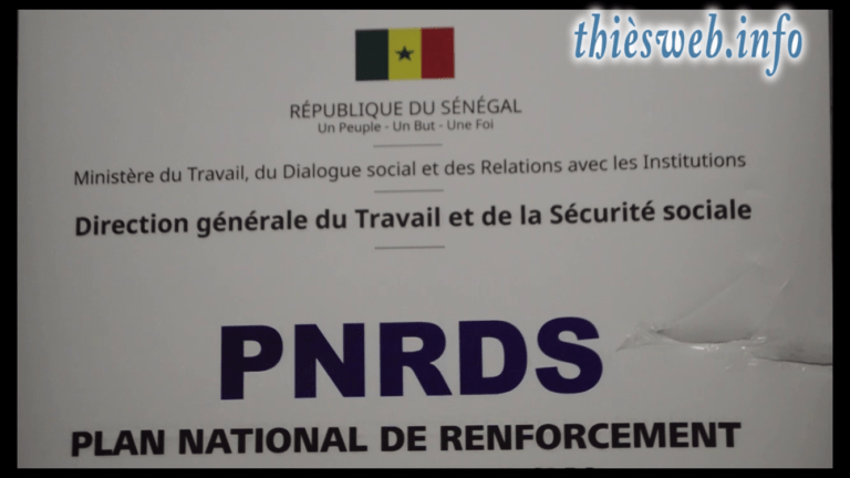 Pour un climat de travail apaisé à Thiès, Le PNRDS renforce la capacité de 25 syndicalistes et délégués du personnel