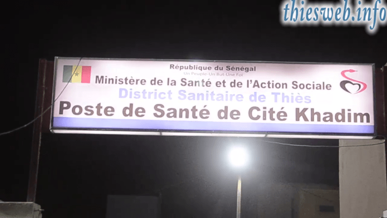 Inauguration du poste de santé de Cité Keur Khadim par le maire Ousmane Diagne